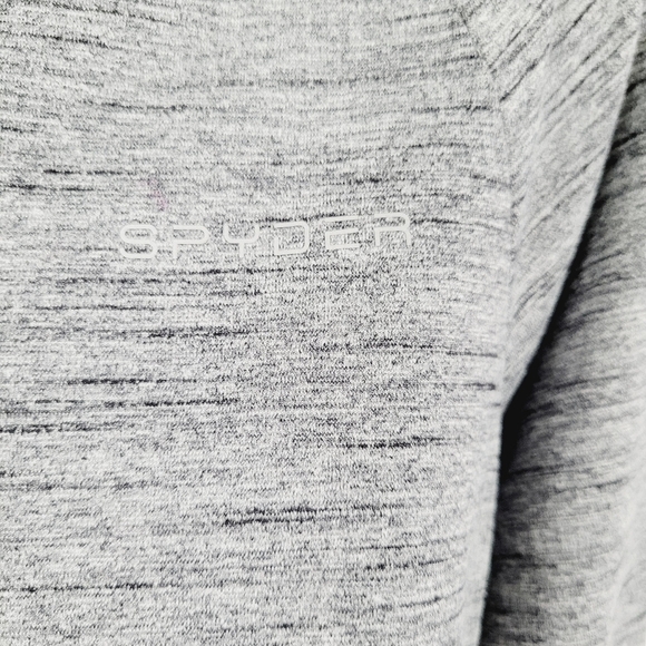 Spyder Ski Team Gray Cowl Neck Long Sleeve Performance Top - Picture 8 of 15